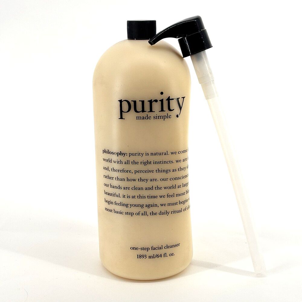 Philosophy Purity Made Simple Facial Cleanser 64 fl oz With Pump/Factory Sealed